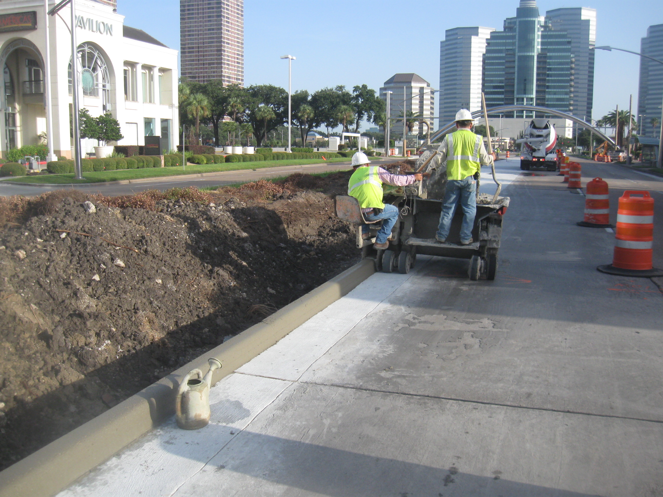 Post Oak Blvd. Dedicated Bus Lanes
